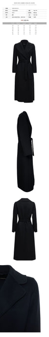 MAXMARA Langer Wollmantel Schwarz 2390161033 013 60317202 [P]