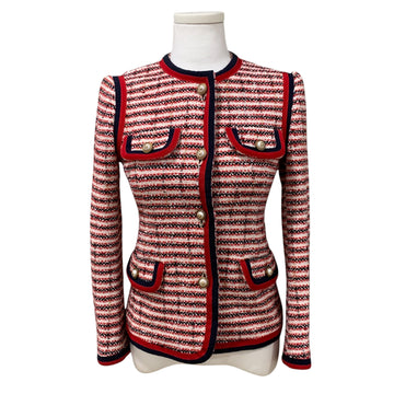 GUCCI Perlenknopf Damen Tweed Blazer 152660800