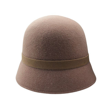 RAFFAELLO BETTINI Semi-Cloche-Hut in taupe-beige 152673720