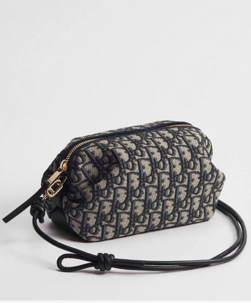 DIOR Bogen Pochette Blauer Oblique Jacquard 152679902