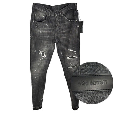 Neil Barrett Men's Skinny Jeans Black Denim PBDE285 N802T 1852 Authentic 100% 151233878