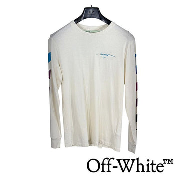 Off White Men's Diagonal Gradient Arrow Long Sleeve T-Shirt 100% Authentic 151125827