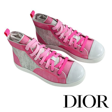 Dior Kids Women's Oblique High-Top Sneakers Pink (Size 35) 2WBS11SHOH 360 Authentic 100% 151123588
