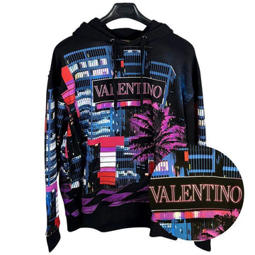 VALENTINO メンズ シティ グラフィック フーディ ブラック 150425759