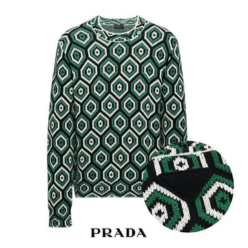 PRADA メンズ パターン ニット UMB429 11PL F0O4E 149320401