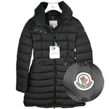 Moncler Flammette Long Down Jacket Black 149291734
