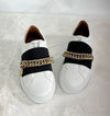 Givenchy Women's Chain Logo Sneakers BE0005E0GP 116 Authentic 100% 151785460 [P]