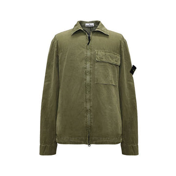 STONE ISLAND ストレッチオーガニックコットンオーバーシャツ 151334339