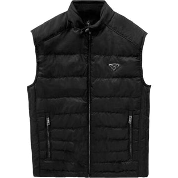 PRADA 三角ロゴ パディング ベスト ブラック 46(95) 48(100) 50(105) 52(110) 54(105) 56(120) 145045373