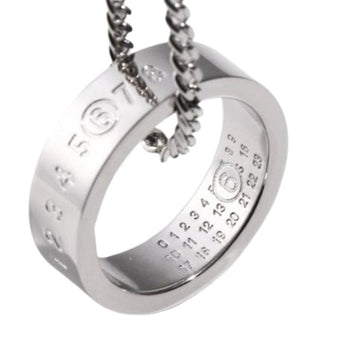 Maison Margiela MM6 Margiela Number Logo Ring Necklace Silver P7296 951 142081800