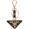 PRADA Saffiano Dreieckslogo Schlüsselanhänger Schwarz 1PP128 053 F0002 140053533 [P]