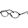 MIU MIU 01XV 1AB1O1 50 Rigid Oval Brille Schwarz 137994721 [P]