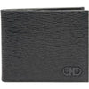 Salvatore Ferragamo Double Gancini Wallet NERO 0733308 A063 66 136029671 [P]