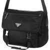 PRADA Pocono Buckle Messenger Schultertasche Schwarz Medium 1BD671 ZOT F0002 133009946 [P]
