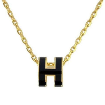 HERMES Mini Pop Ash Pendant Gold Noir Schwarz H147992F03 131343608