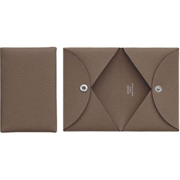 HERMES Kartenetui H044164CK18 Epsom Palladium Hardware Etoupe 131343610