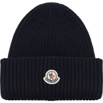 Moncler Wool Cashmere Beanie Navy stamp: J2091 3B00066 M1127 742 127501405
