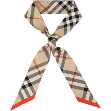 BURBERRY Schal Check Twilly Seide Archiv Beige 8088136 123781385