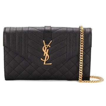 Saint Laurent Matelassé Envelope Wallet Bag 620280 BOW91 1000 121736974