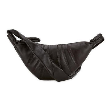 LEMAIRE Small Croissant Crossbody Bag Dark Chocolate 115916531