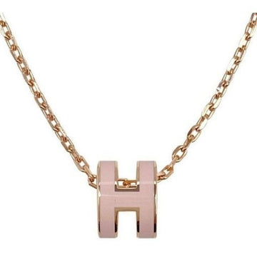 Hermes Mini Pop Hach Necklace H147992FO85 Rose Gold Rosé Dragée Pink 111032659