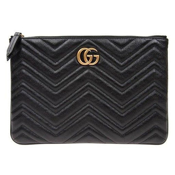 Gucci GG Marmont Matelassé Clutch Black 525541 0OLET 1000 71638482