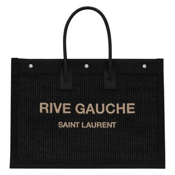 Saint Laurent Black Ribbed Ghosy Tote Bag Large 509415 2M21E 1050 66386362