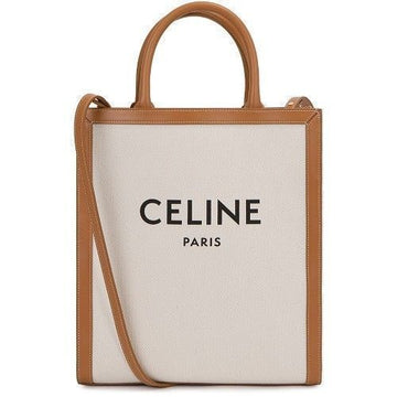 CELINE Vertikale Canvas-Tasche klein in Naturbraun 192082BNZ 02NT 66300127