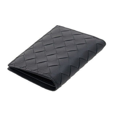 BOTTEGA VENETA Intrecciato Flap Geldbörse Schwarz 742143 VCPQ4 8803 59105233