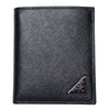 PRADA Schwarze Saffiano Leder Geldbörse mit Silberbeschlägen 2MO004 QHH F0002 43622928 [P]