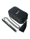 Saint Laurent Monogram Silver Tone Mini Camera Bag 612579 1GF02 1000 34097644 [P]