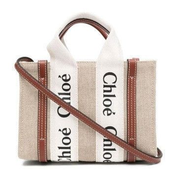 Chloe Woody Mini Tote Bag Brown CHC22AP237I26 90U 33552901