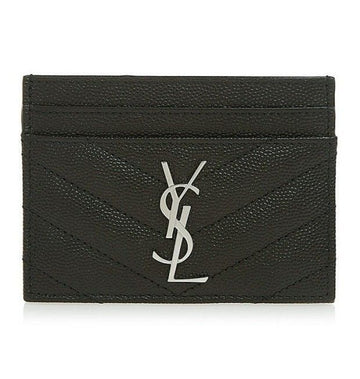 Saint Laurent Matelassé Card Holder Silver 423291 BOW02 1000 33982984