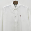 AMI Herzlogo Button-Down Baumwoll-Oxford-Hemd 26SS 152750361 [P]