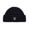 MAISON KITSUNE Woll-Beanie mit Fox-Detail in Navy 152750458 [P]