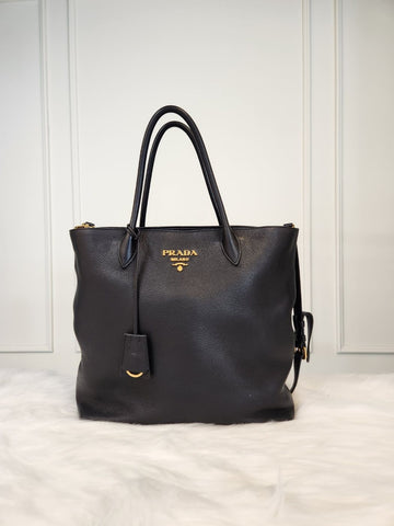 PRADA Vitello Daino Tote- und Schultertasche 1bg006 152750888