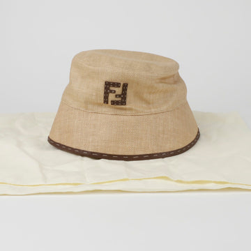 FENDI ラフィアバケットハット Mサイズ FXQ801 152325734