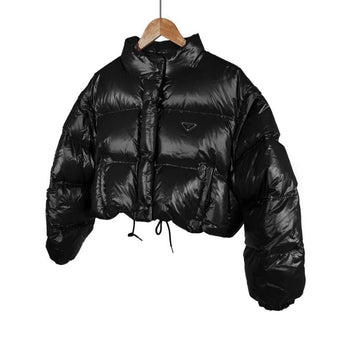 Prada Convertible Short Padded Jacket Black 42 152753279