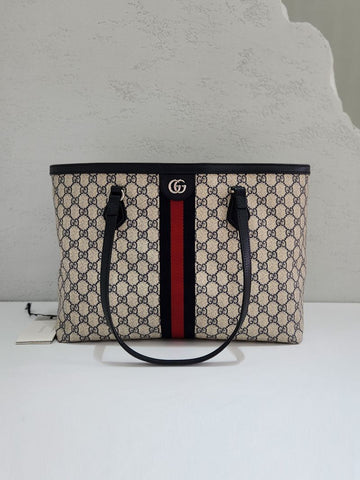 GUCCI GGスプリーム ネイビーラージ ショッパーバッグ 631685 152754502