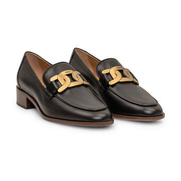 TODS Cateno Gold Chain Logo Loafer GOC B999 55595569