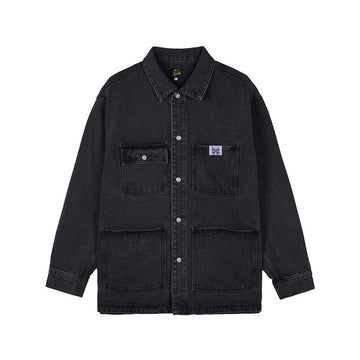 NEEDLES RW213 SCHWARZ FW25 Herren Overall Heavy Twill Jacke 152756648