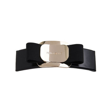 SALVATORE FERRAGAMO 34 0421 ブラック 0771551 SS26 女性 バーラ プレート ヘアクリップ 152756699