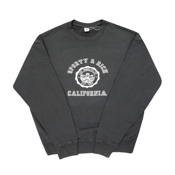 SPORTY & RICH Sweatshirt mit Kalifornien-Emblem in verblasstem Schwarz 144730745 [P]