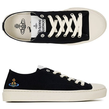 VIVIENNE WESTWOOD Schwarze Multi ORB Flimsoll Low-Top Sneaker 75020060M W015B N402 151256721