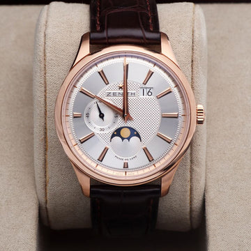 Zenith Captain Moonphase 40 18K Rose Gold Men's Watch 18.2140.691 152781994