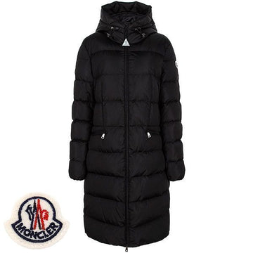 Moncler Black Avocette Logo Long Down Jacket 1C00021 539ZD 999 119565168