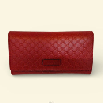 Gucci Micro Burgundy Leather Wallet 449396 152783347