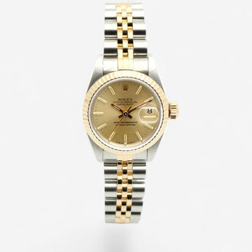 Rolex Datejust 26 Women's Combination Watch 69173 Champagne Gold Index 1994 152783366