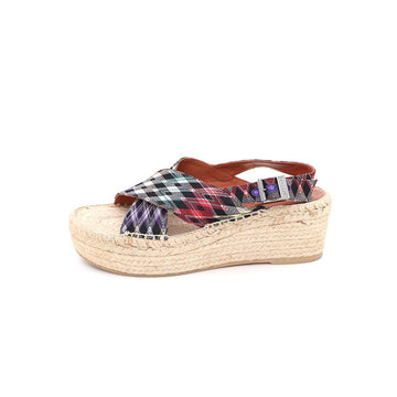 MISSONI パターンエスパドリーユウェッジストラップサンダルkk83093520 152796222