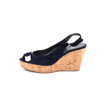 Stuart Weitzman Suede Wedge Heel Strap Sandals 63000008 152796276